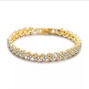 18Karats gold filled Gem Bracelet